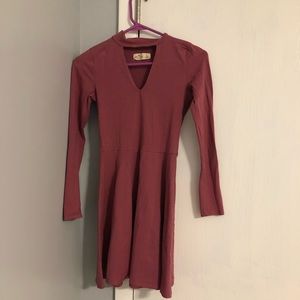 Hollister long sleeve cut-out  dress